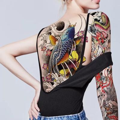 China Temporary 2023 New Wholesale Custom High Quality Stickers Waterproof Temporary Tattoo Long Lasting Back Full Arm Tattoo Stickers For Men for sale