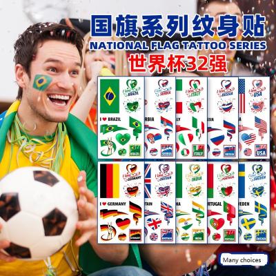 China Temporary Cross Border New National Flag Tattoo Stickers From China Games Temporary Sticker Tattoo For Fans' Party Of World Cup for sale