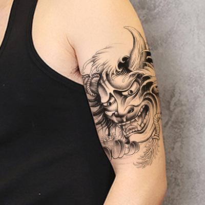 China Temporary Waterproof Temporary Simulation Color Half Arm Tattoo Stickers Beauty Carp Totem Skull Big Flower Arm Tattoo Stickers for sale