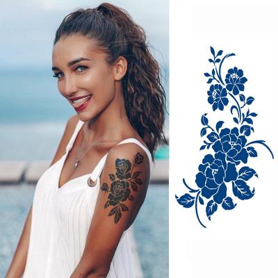 China Temporary New Cute Semi Permanent Herb Tattoo Sticker Waterproof Long Lasting 15 Day Durable Arm Body Herb Juice Tattoo Sticker For Girl for sale