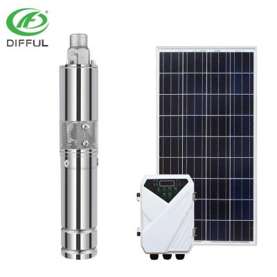 China Drinking Water Treatment 24 Volt Water Pump With Solar Panel DC Screw Pump Solar Water Pump for sale