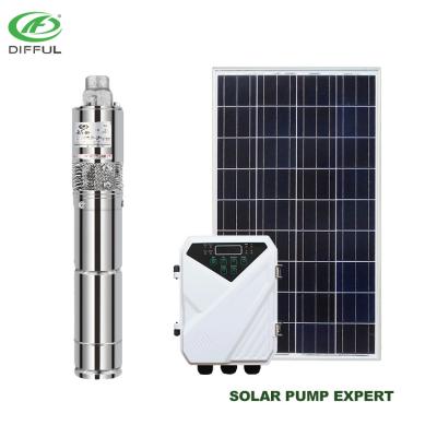 China High Efficiency DC Water Pumps 48 Volt 3inch Solar Submersible Water Pump for sale