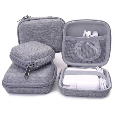 China Lightweight Hard EVA Earphone Carrying Case Cell Phone Accessories Storage Bag with for Airpods Headset Earphone Flash Workout Charging Cable for sale