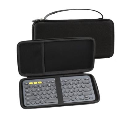 China Closed Zipper Factory Customized Hard Travel Storage Case For Logitech K380 / K810 / K811 Bluetooth Multi-Device Keyboard for sale