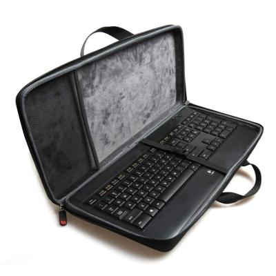 China Closed Zipper Factory Customized EVA Travel Storage Carrying Case Hard Cover Bag Fits Logitech K800 Radio Illuminated Keyboard for sale