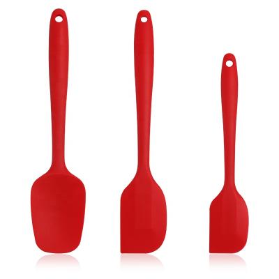 China 3pcs Viable Silicone Pastry Baking Spatulas Set Cake Cream Scraper Pastry Baking Shovel Server Kitchen Tools Kitchenware for sale