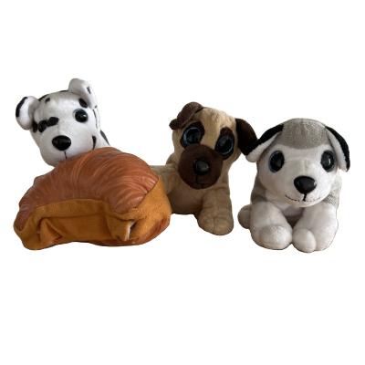 China New Arrival Plush TPR Puppy Reversible Flip Toy Soft and Cute Double Sided Double Sided Soft Bread Puppy Toy for sale