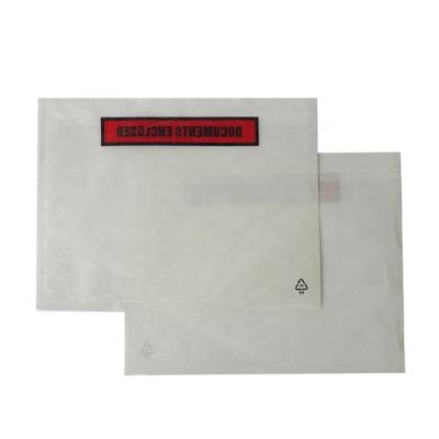 China Business& High Quality Wholesale Customized Self Adhesive Packing Slip Pockets Envelopes Customized Bill Pouch Air Waybill Shopping Envelope Enclosed for sale