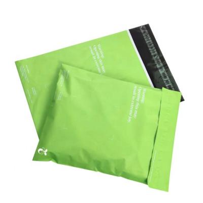 China Waterproof 100% Biodegradable Compostable Satchel Mailing Bag Printed Poly Plastic Garment Mailing Bags for sale