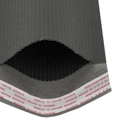 China Wholesale High Quality Black Recyclable Resealable Envelope Envelope Perfect Printing Packaging Paper Color 150*235 mm for sale