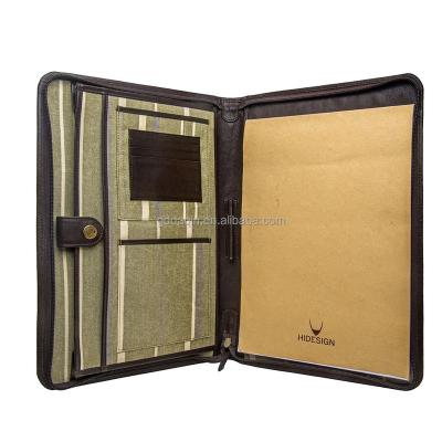 China Factory price leather a4 document leather folder, file folder, leather folder for interview for sale