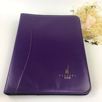 China office stationery customized logo certificate holder/certificate folder/pu leather genuine leather certificate folder for sale