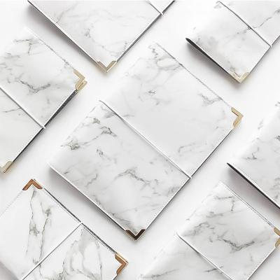 China Handmade Hardcover Notebook Custom Marble Printing Leather Journal for sale