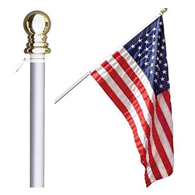 China Health Care Institution Hot Selling Wind Resistant Rust And Corrosion Resistant Finial Pole Telescopic Flagpole Flag for sale