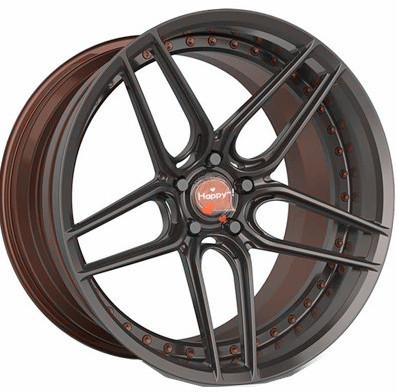 China New Design 3pcs Aluminum Forged Car Wheels For 18/19/20/21/22/24 Inch Passenger Rims for sale