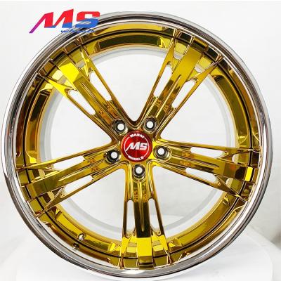 China ALLOY 20 Inch Car Aluminum Alloy Wheels Forged 5x120 2 Pcs Chromed Wheel 5 Hole for sale