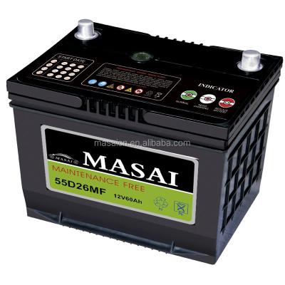 중국 12v 60ah Dry Free Car Batteries / Car Mainteanace Battery DIN 405x173x230 Automobile Battery 판매용