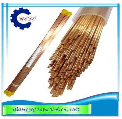 China 1.0x400mmL Double Hole Eletrode Pipe Brass Copper Tube For EDM Drill Machine for sale