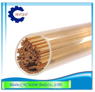 China Dia 0.7*400mm Double Holes EDM Copper Eletrode Tube / Pipe For EDM Drill Machine for sale