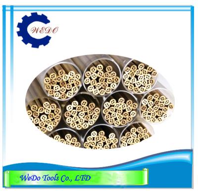 China Multi Hole EDM Brass Tube Electrode Pipe 2.0x400mm For EDM Drilling Machine for sale