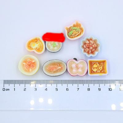 China yiwu global insheen cute craft cartoon props 3d food play resin charms diy miniature pendants for sale