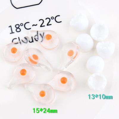 China Yiwu global insheen the supplier creative egg style simulated eggshell design miniature resin cabochon craft for sale