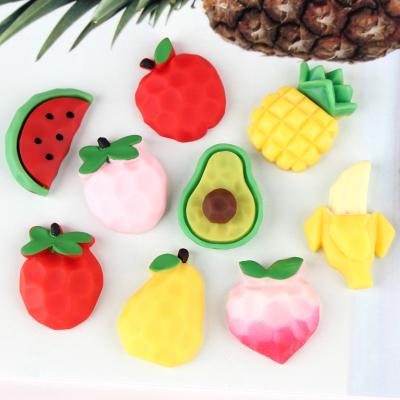 China Global yiwu insheen craft supplier hot sale flatback simulation resin faceted fruit charms for keychain key chain for sale