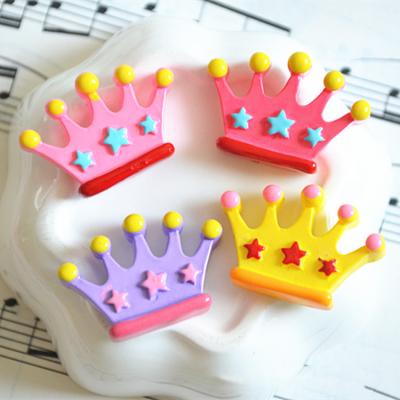 China Yiwu global insheen the craft factory sale accessories flatback flatback star crown resin diy cabochons for sale