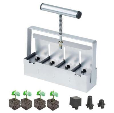 China Modern Manual Soil Block Maker 2 Inch Soil Block Soil Blocking Tool For Seed Stater Tray for sale