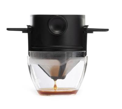 China Tiktok Coffee Filter Mini Collapsible Paperless Single Serve 1-2 Cup Industrial Hot Reusable Coffee Maker for sale