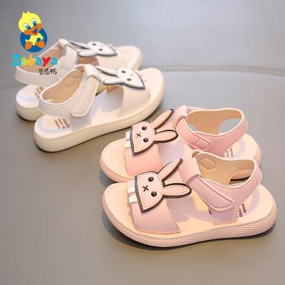 China HUANQIU2020 Summer Kids Rabbit Sandals Cheap Flat 30001 Shoes For Girls for sale