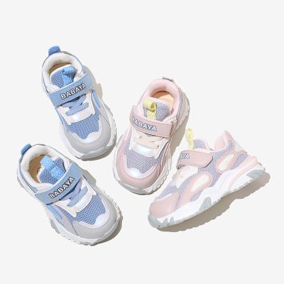 China 36676 HUANQIU Babaya Outdoor Anti-Slippery Trainers Sports Breathable Toddler Kids Sneakers for sale