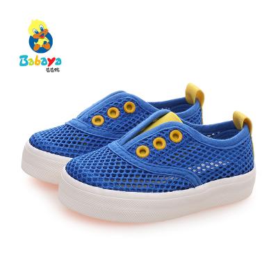 China 6093 HUANQIU Fashion Breathable Single Child Baby Durable Flat Shoes Mesh Casual Light for sale