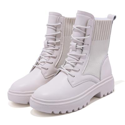 China 20H225 HUANQIU 2020 Fashion Luxury Anti-slippery PU Leather Platform Long Women's Boots for sale