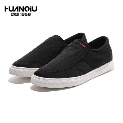 China H20872 HUANQIU New Styles Slip On Fashion Breathable Slip On Men's Autumn Rubber Casual Shoes For for sale