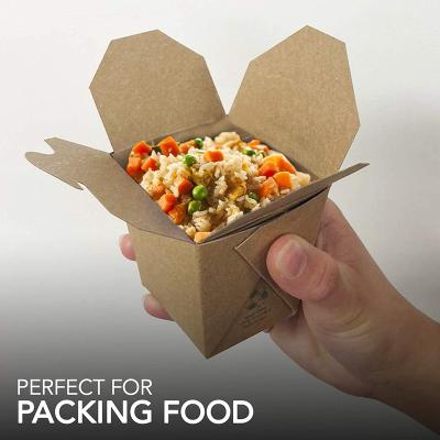 China Panda Biodegradable Fast Takeout Aluminum Fast Food Packaging Box Breakfast Sauce Packing Box Fast Food Paper Boxes for sale