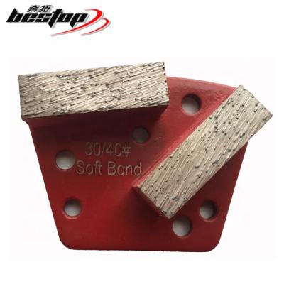 China For Concrete Floor Grinding Double 40x12x15mm Premium Quality Blastrac Diamond Concrete Floor Grinding Plate Bars for sale