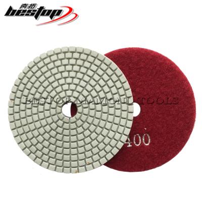 China D100mm Stone Polishing Diamond Wet Polishing Pads for Granite for sale