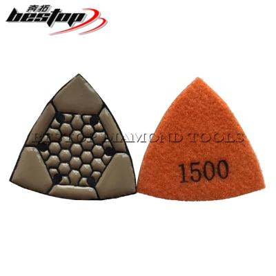 China Polishing stone Diamond Dry Polishing Pad triangular for concrete for sale