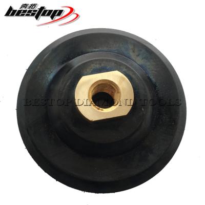 China D100mm Durable Rigid Rubber Backing Pad 5/8