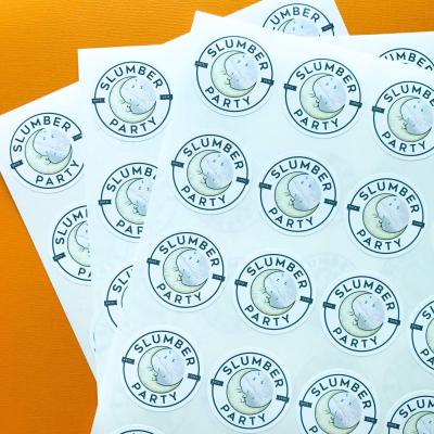 China Custom waterproof adhesive paper label for yogurt bottle package for sale