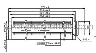 China Refrigeration Toyon Crossflow Curtains Fan Exhaust Fan Motos for sale