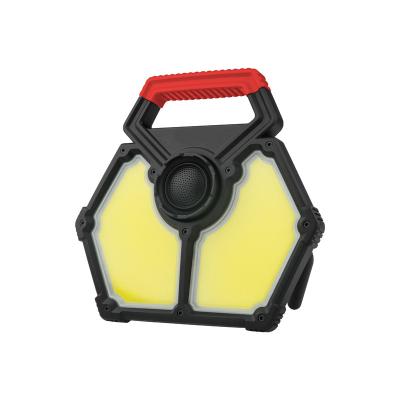 China Darenic 55W 5500LM Waterproof COB Multifunctional IP54 Function Flood Work Light with Emergency Power Supply and Detachable 5W Flashlight for sale