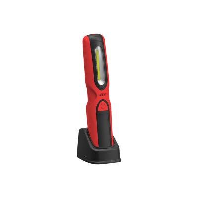 China Rubberized ABS LED Work Light 5W+1W Handheld Rechargeable Inspection Light With Hook And Magnet for sale