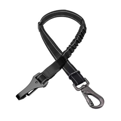 China Hot Selling Pet Dog Car Seat Belt Travel Leash Quick Release Nylon Nylon Adjustable Rope for sale