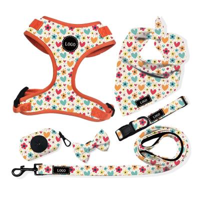 China Padded Adjustable Neck Harnesses For Dogs Comfortable Chic Dog Accessories Custom Harness Dog Harness for sale