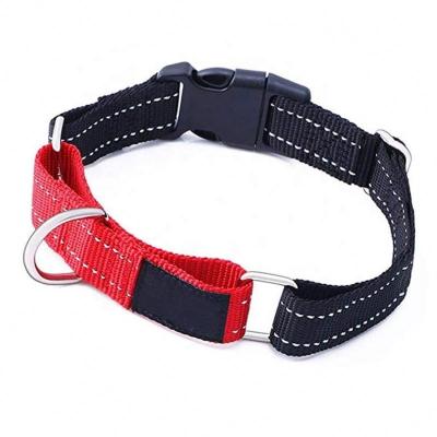 China Quick Release Handle Control Martingale Dog Collars Sustainable Thoughtful COLLARS Personalized Nylon All Seasons Eco-Friendly Solid for sale