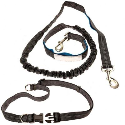 China DETACHED Thoughtful Elastic Hands Free Dogs Lead Running Belt Waist Dog Jogging Leash for sale