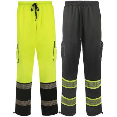 China Water Proof Fleece Sports Tracksuit With Segment Tape Work Pants Reflective Safety Pants Clothing for sale