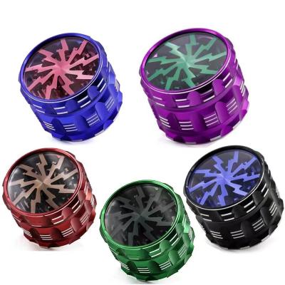 China Wholesale Herb Grinder Customized Logo Aluminum Herb Grinder Kitchen Spice Salt Grinder For Kitchen Use for sale